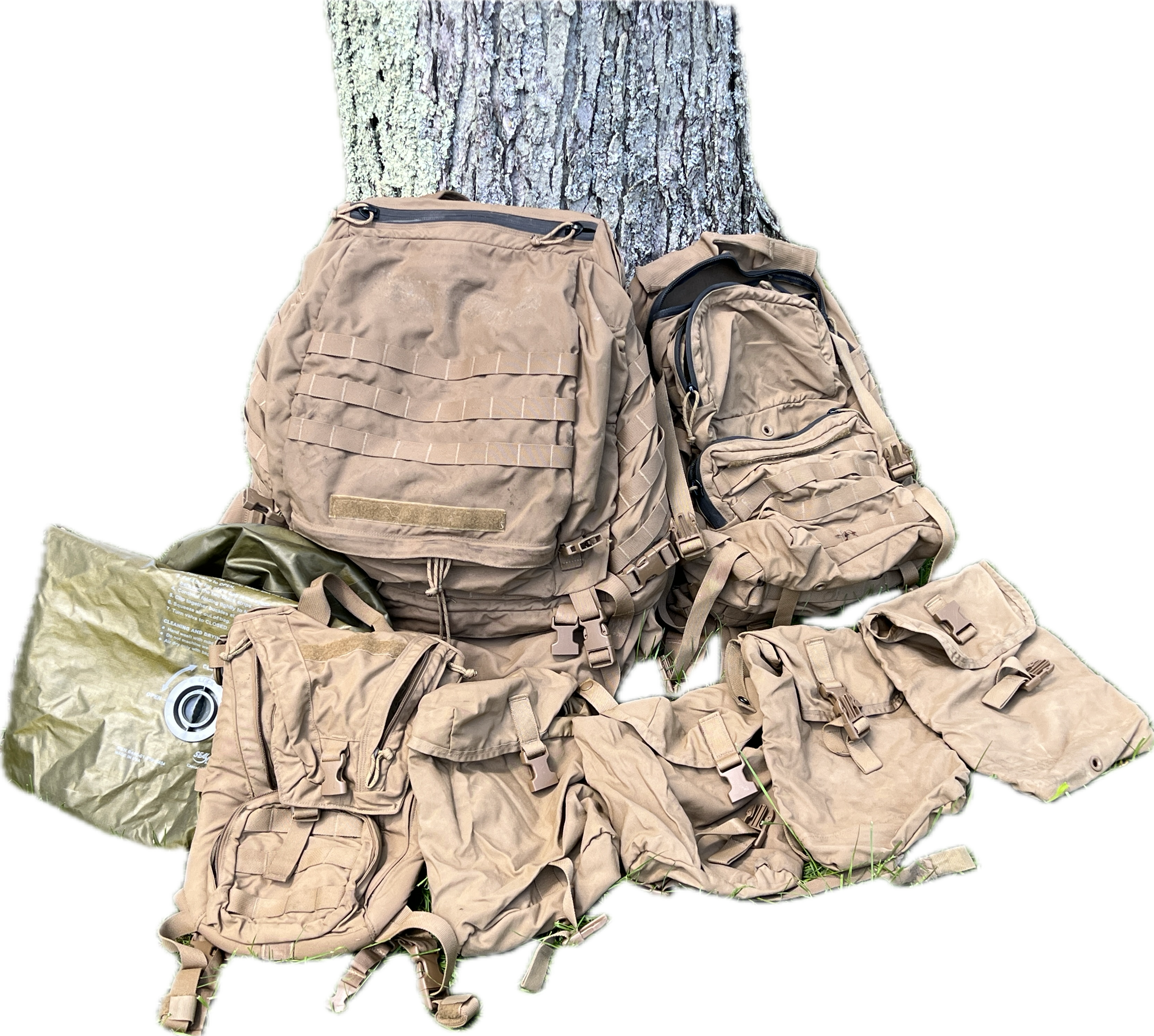 USMC Complete Main Pack SYSTEM Coyote Backpack Large Rucksack