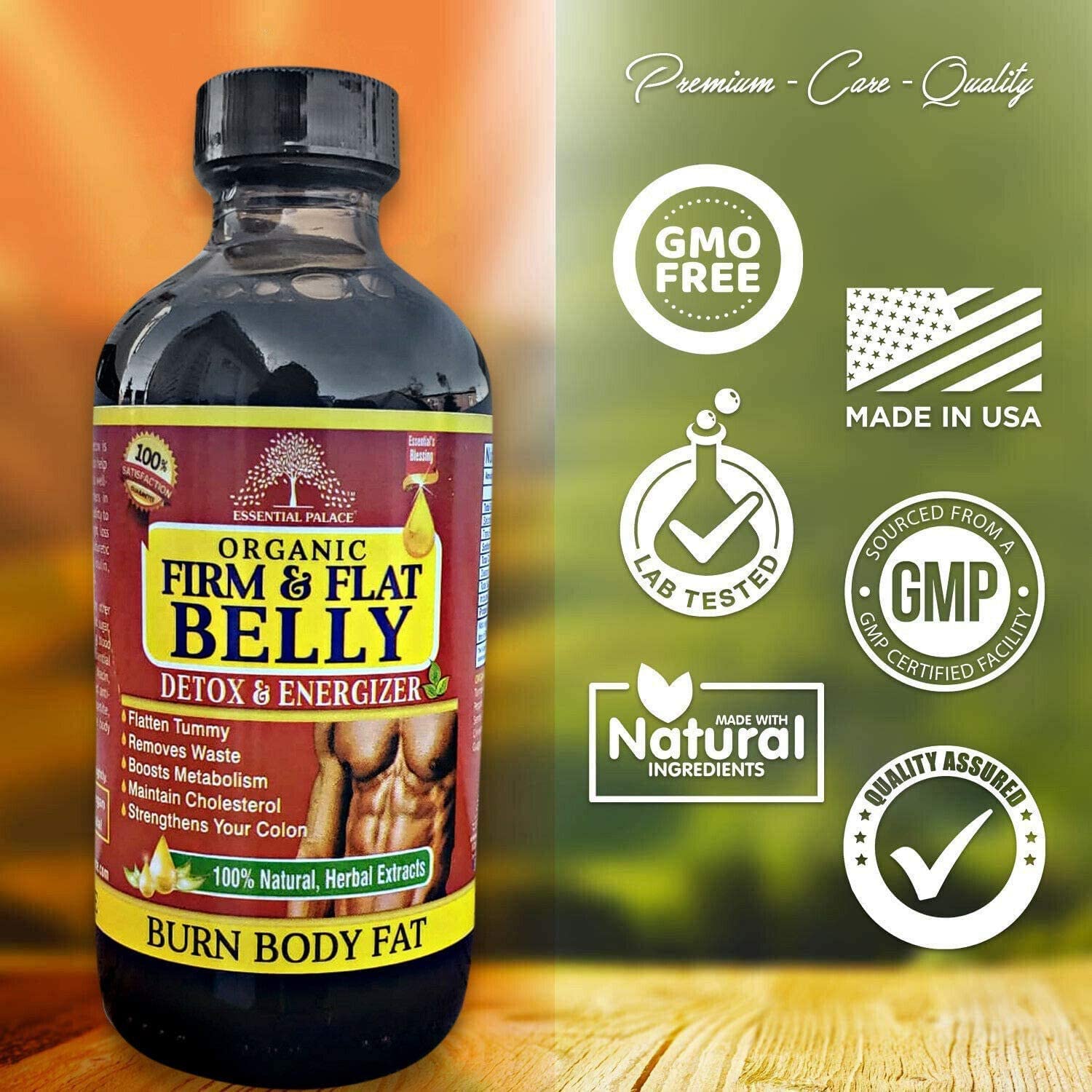 ORGANIC FIRM & FLAT BELLY DETOX ENERGIZER (1 bottle only) 8oz