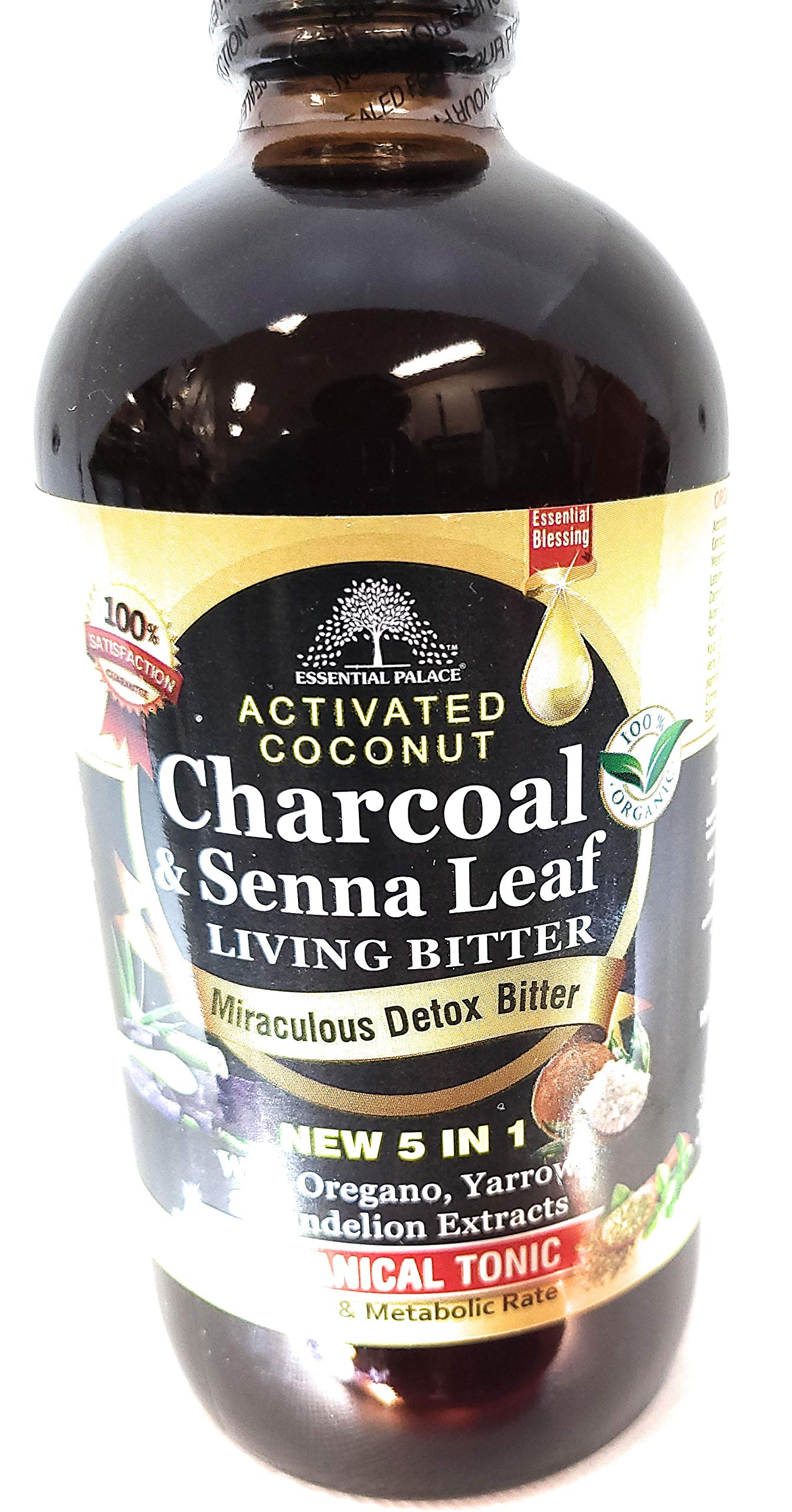 Activated Coconut Charchoal & Senna Leaf Living Bitters