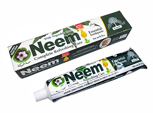 NEEM ESSENTIAL TOOTHPASTE (100% Fluoride Free) (3 Tubes)
